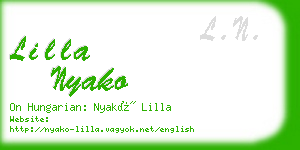 lilla nyako business card